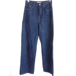 Zara Strait Leg Baggy Boot Cut Jeans Size 4